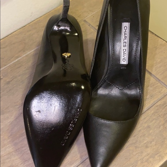 CHARLES DAVID- pointed toe pumps (8) NEW - Picture 4 of 4